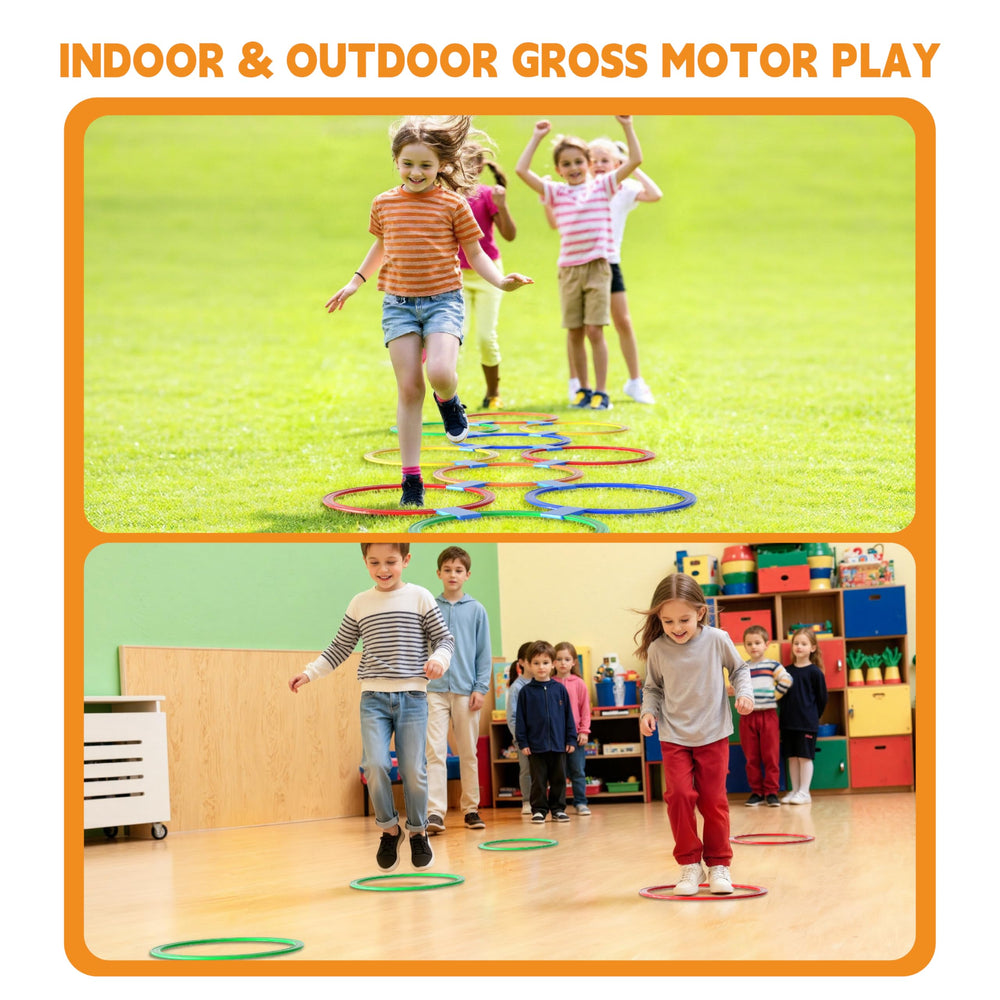 Oranmew agility training setup supports kid coordination and movement.