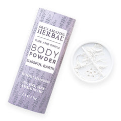 Ora’s Amazing Herbal Blissful Earth powder bottle with lavender for daily comfort