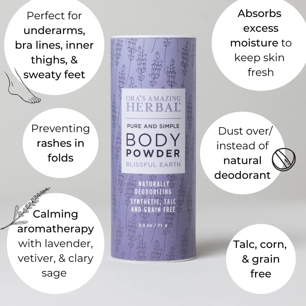 USA-made Blissful Earth packaging highlighting quality and care