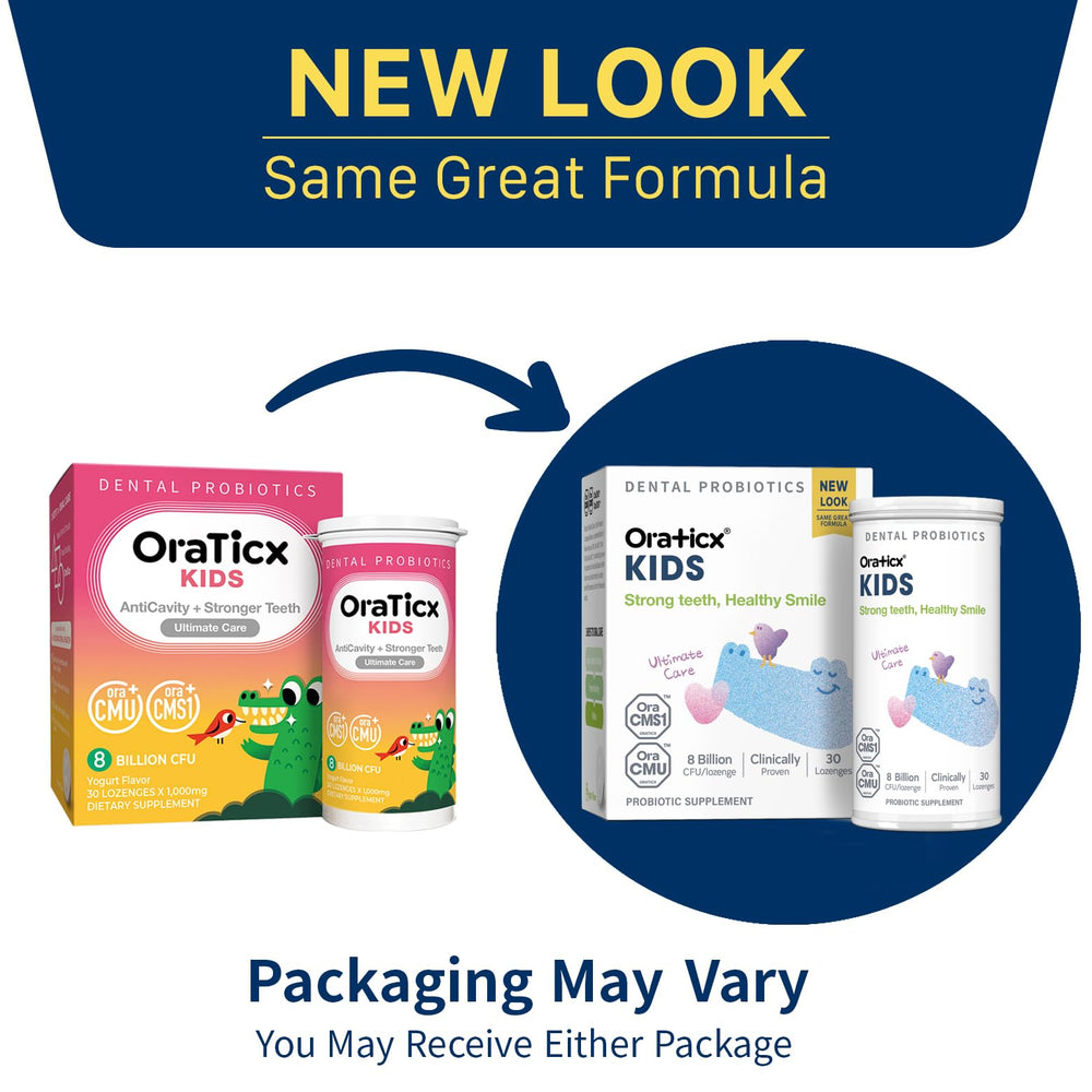 OraTicx Kids Dental Probiotics tablet-dissolve in mouth for a convenient bedtime routine.