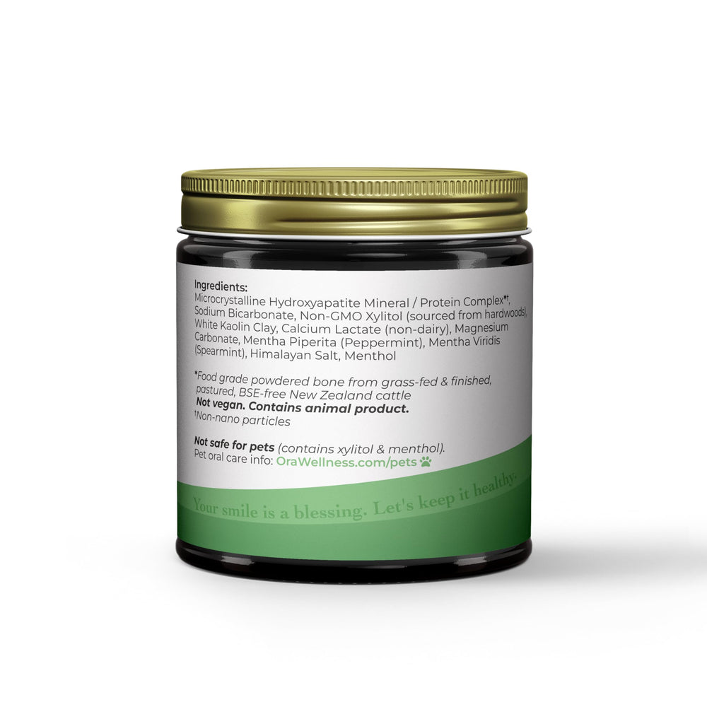 White kaolin clay and minerals visible texture hints at gentle polishing