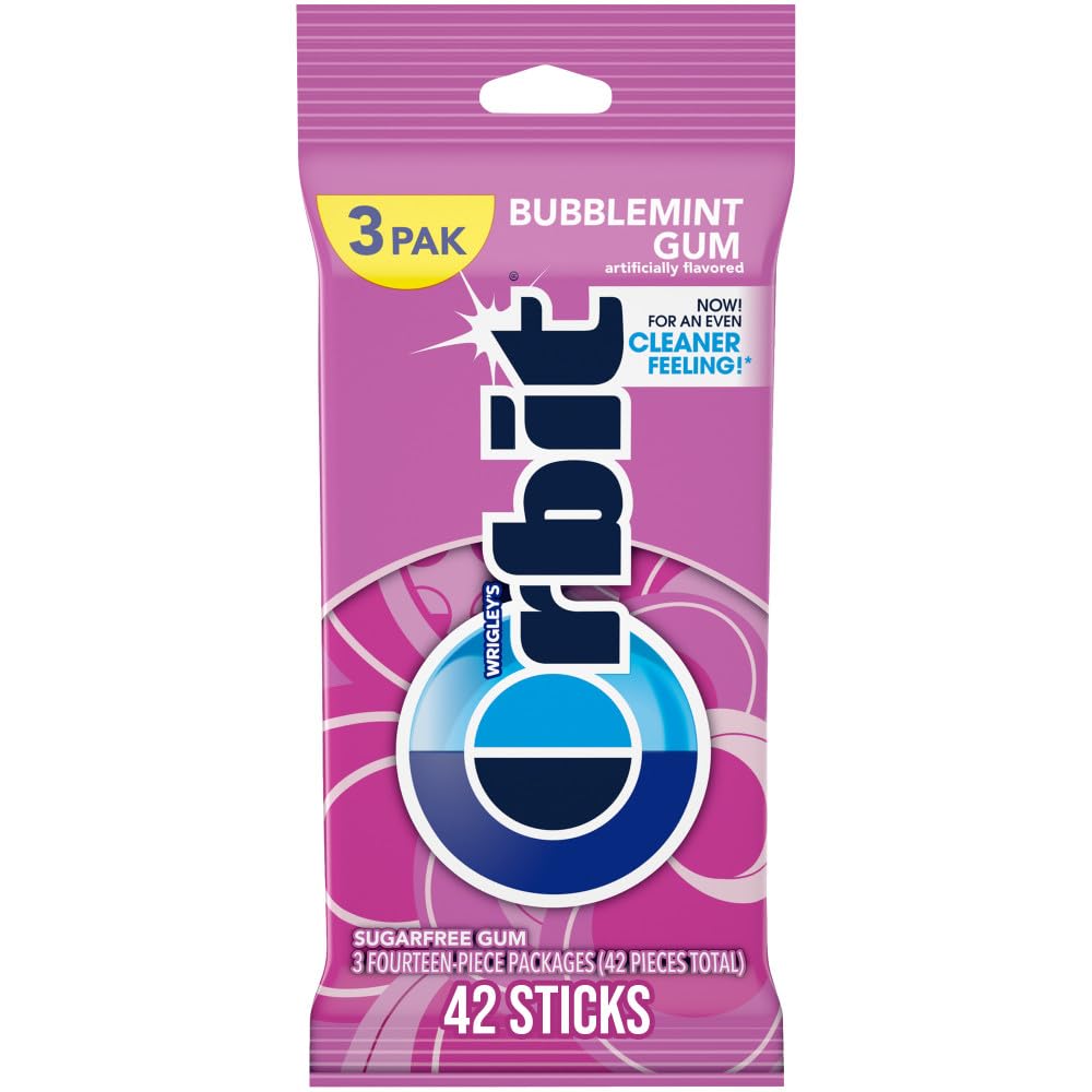 Orbit Bubblemint pocket pack for on the go breath refreshment