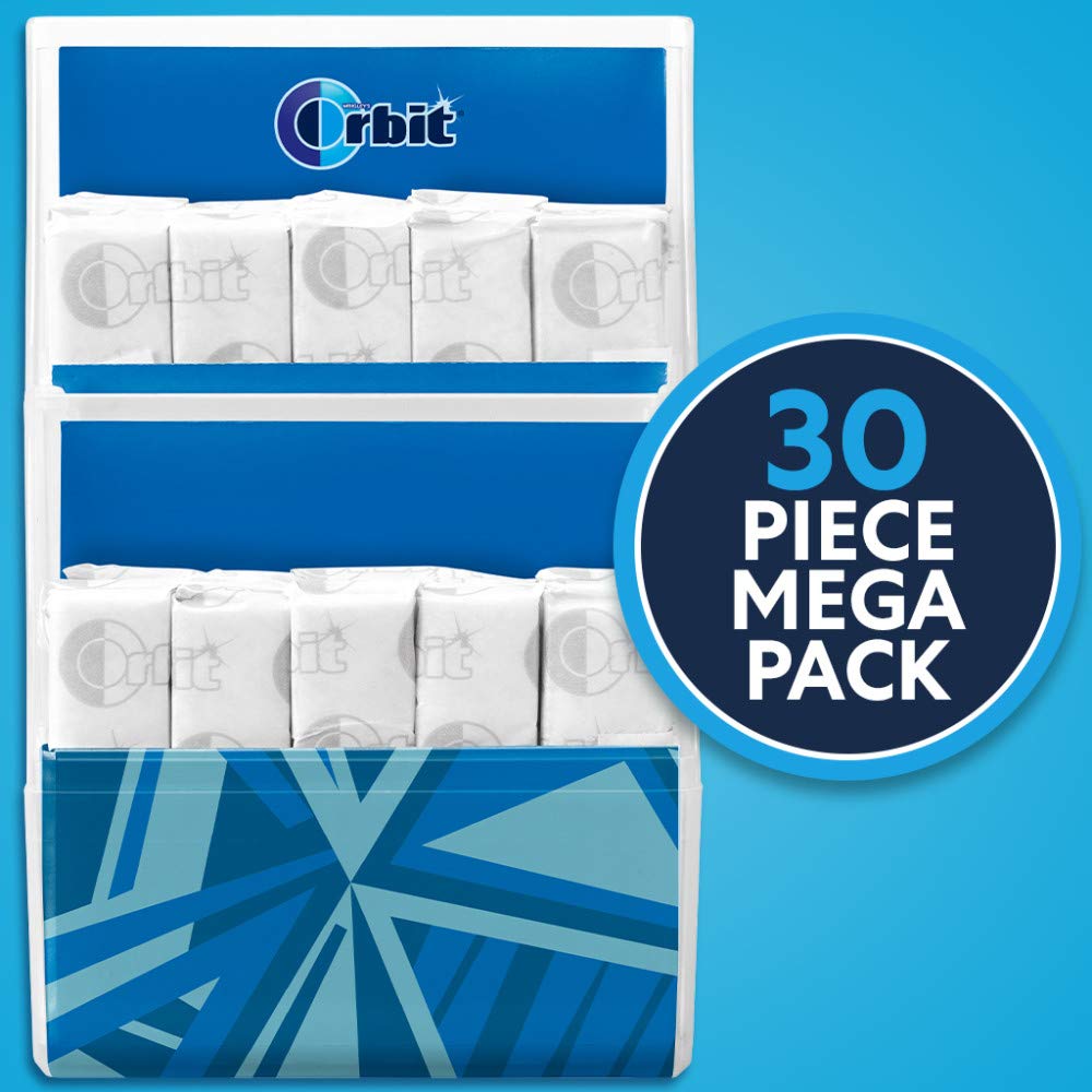 Orbit mega pack open to reveal 30-count mint pieces