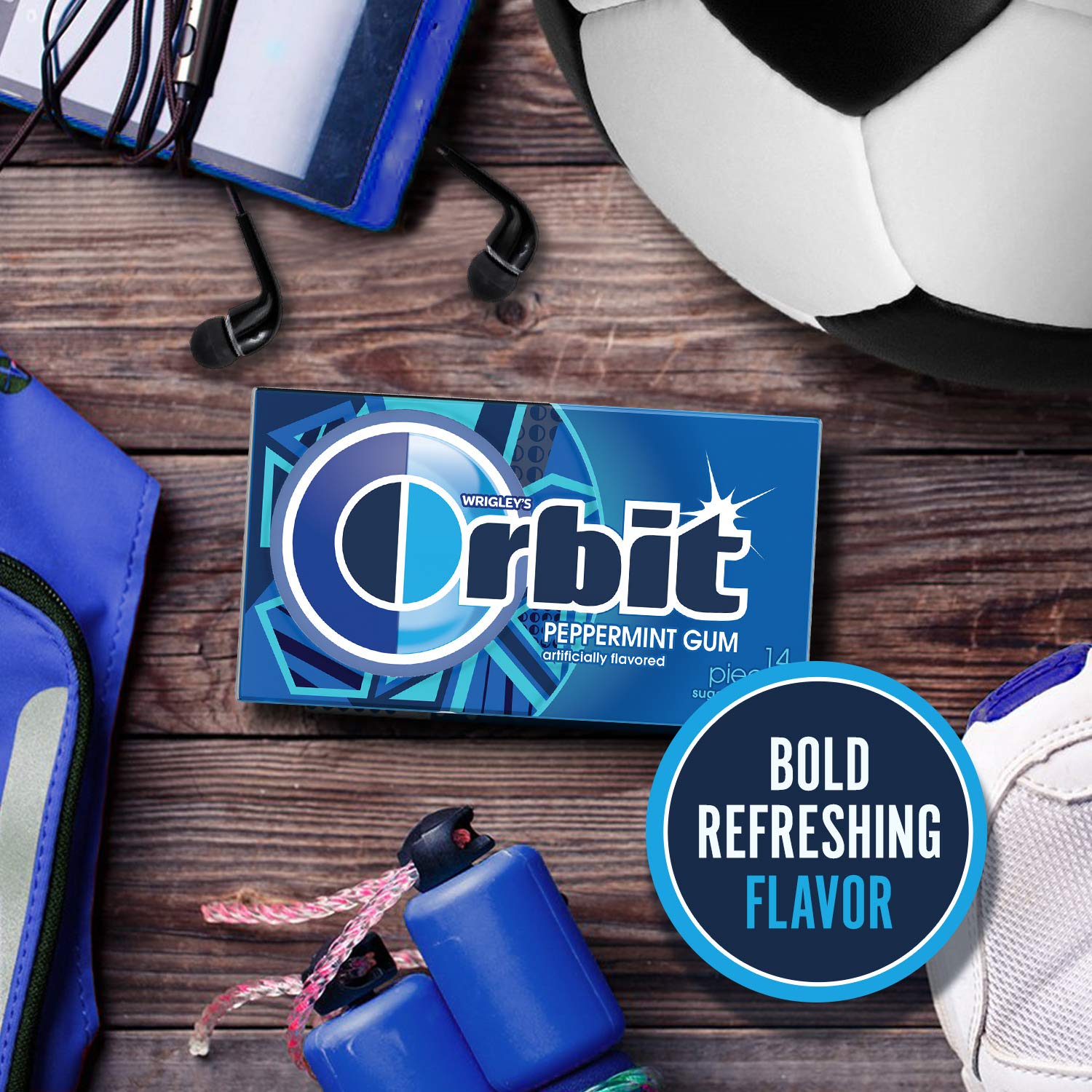 Gift-ready Orbit peppermint gum basket for stockings or favors