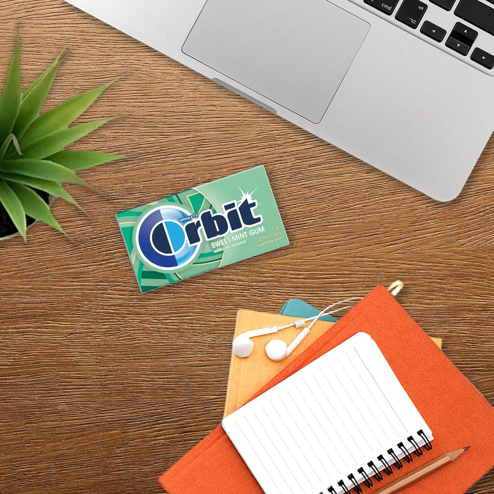 Orbit Sweet Mint in office pantry setup for quick breath refresh