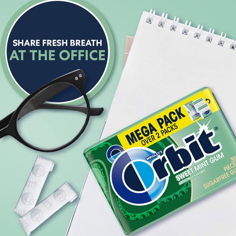 Someone uses Orbit Mega Pack during a meeting for confidence.