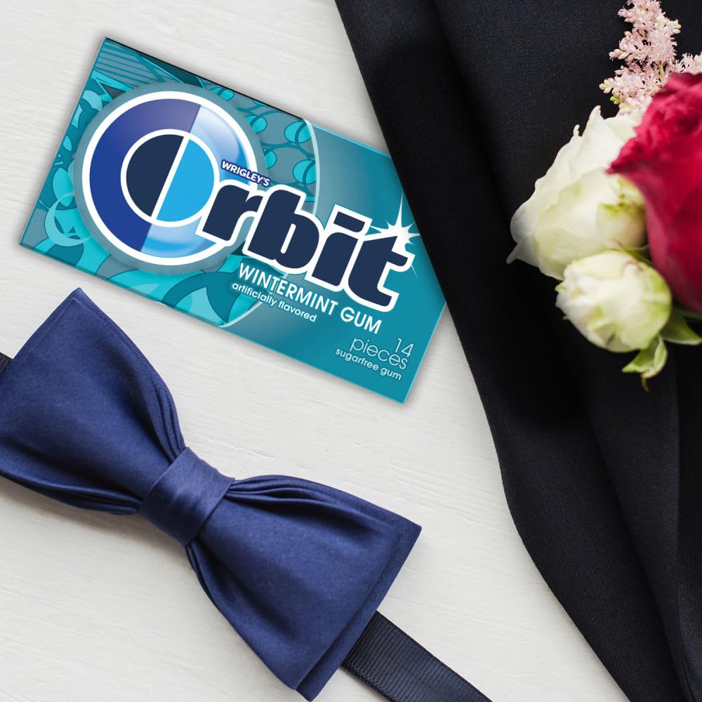 Desk-friendly Orbit Wintermint packs for a just-brushed feel.