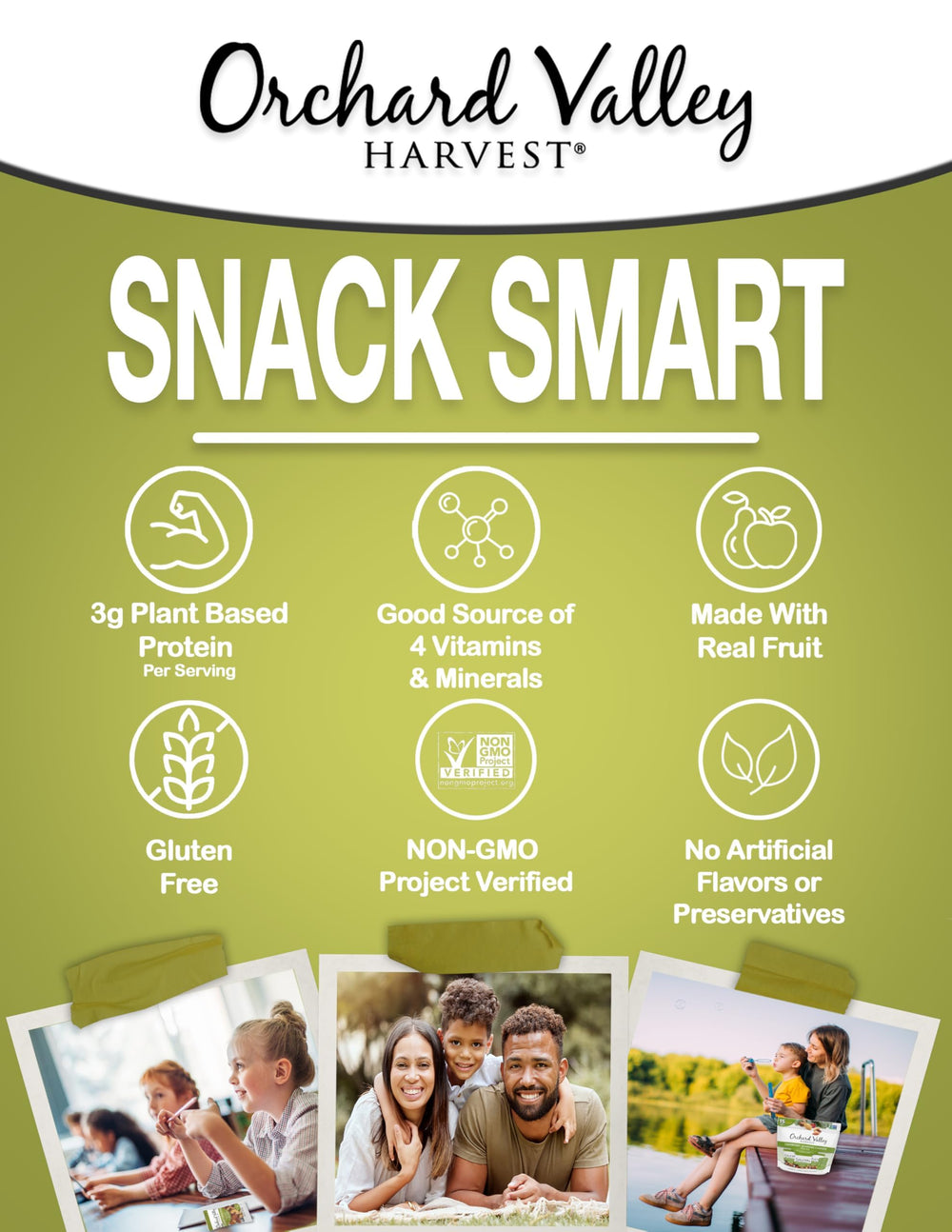 Orchard Valley Harvest Cranberry Almond Cashew Trail Mix almonds and cashews closeup for crunch.