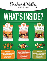 Orchard Valley Harvest cranberry almond cashew trail mix ready-to-eat single-serve pack.