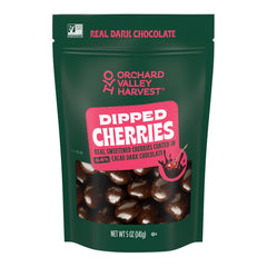 Orchard Valley Harvest dipped cherries in a resealable bag for on-the-go snacking.