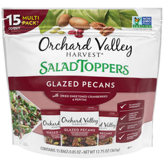 Orchard Valley Harvest glazed pecans salad toppers – crunchy salad topping, ready to use.