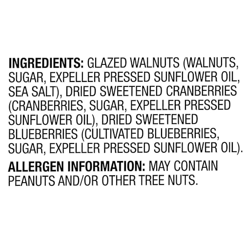 Orchard Valley Harvest glazed walnuts berries on salad bowl, highlighting crunch and flavor for meals.