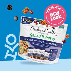 Orchard Valley Harvest packet shows on-the-go snacking convenience.