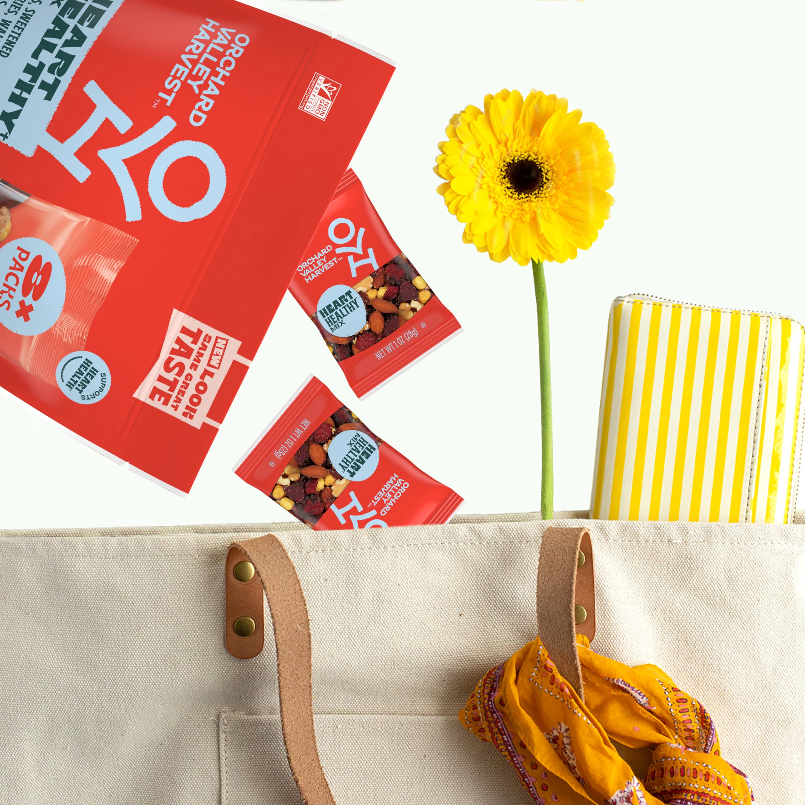 Orchard Valley Harvest supports hunger relief through a giving program with Heart Healthy Mix.