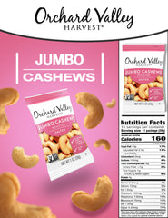 Orchard Valley Harvest roasted salted cashews closeup with rich flavor