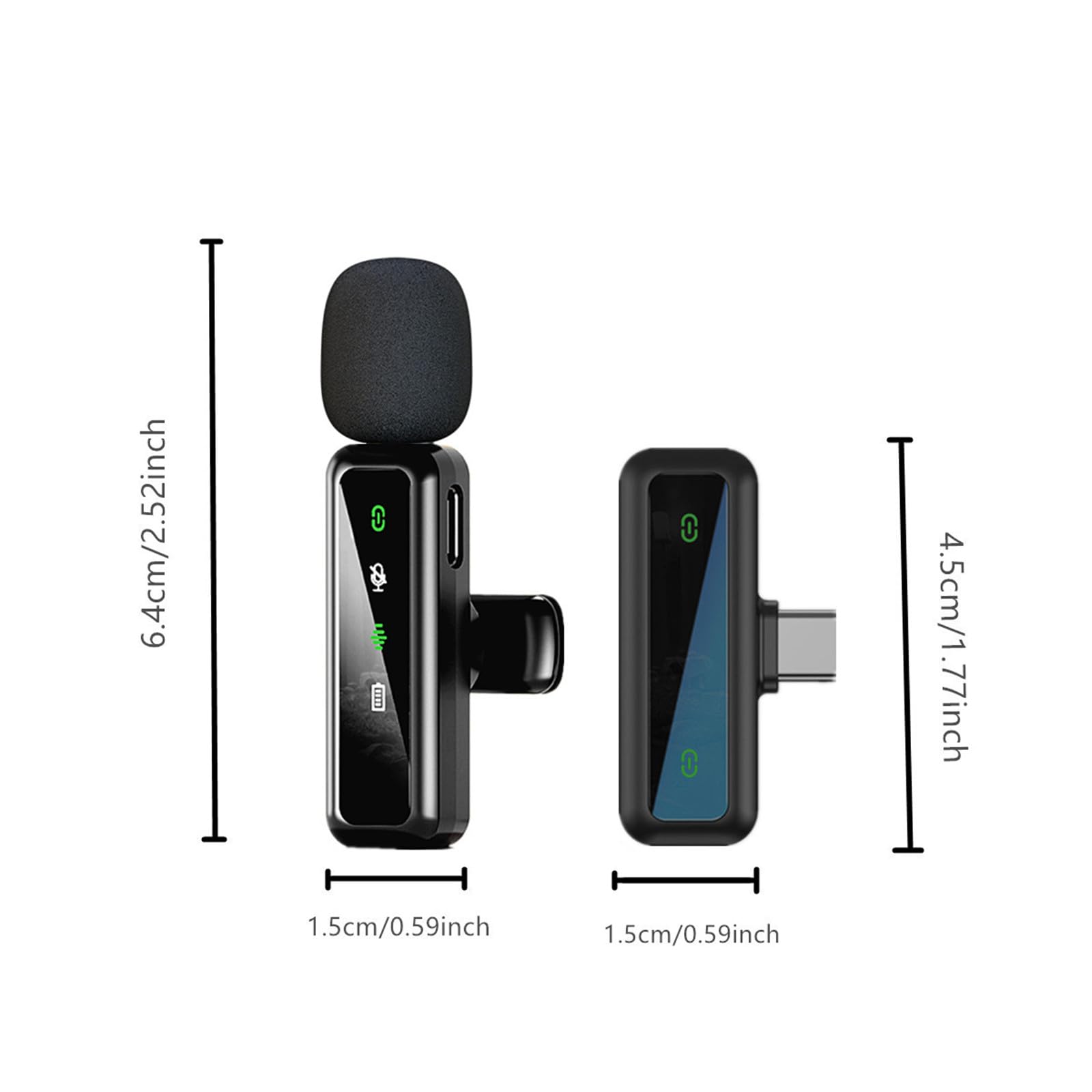 Ordele wireless lavalier microphone windproof hairball helps reduce wind noise outdoors.