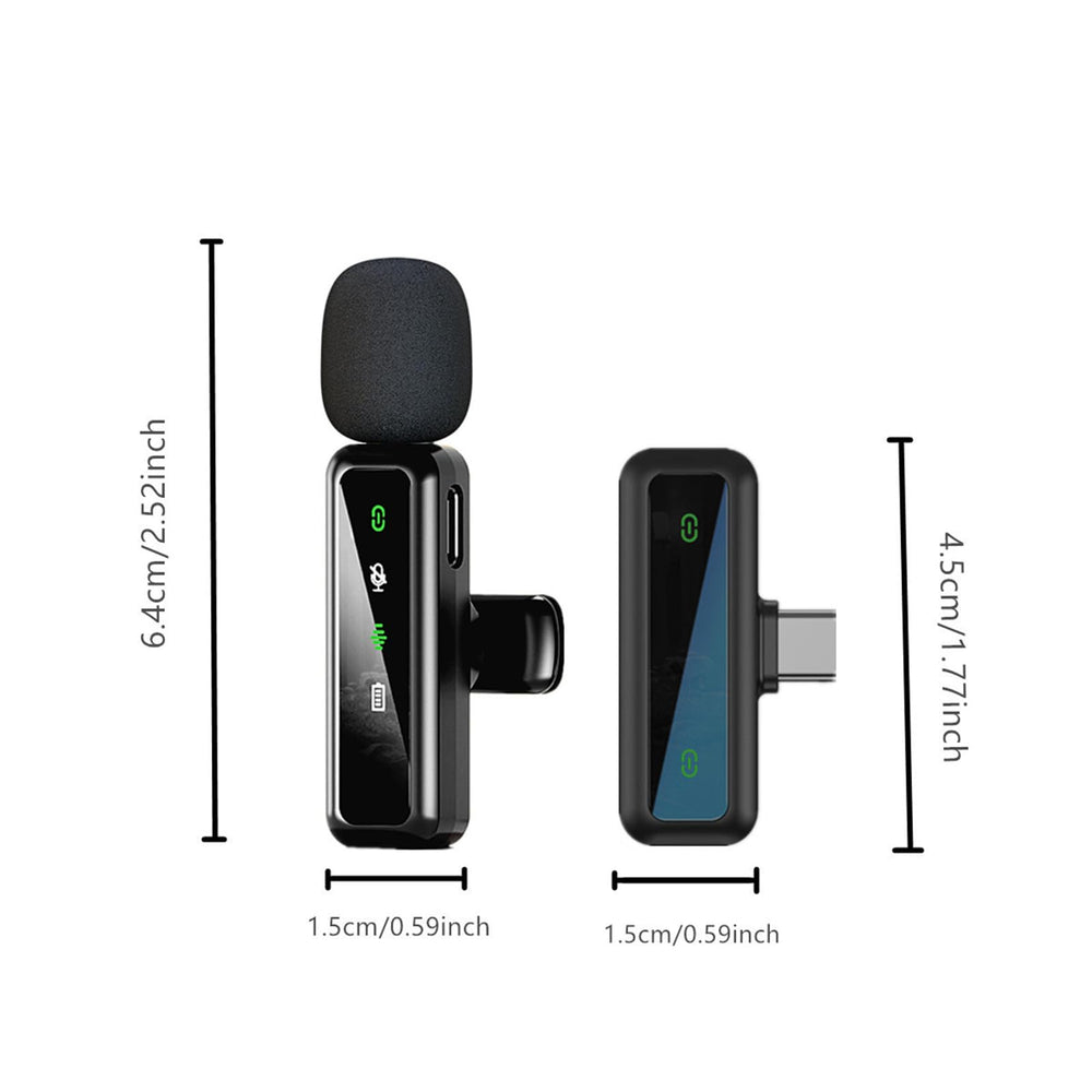 Ordele wireless lavalier microphone windproof hairball helps reduce wind noise outdoors.