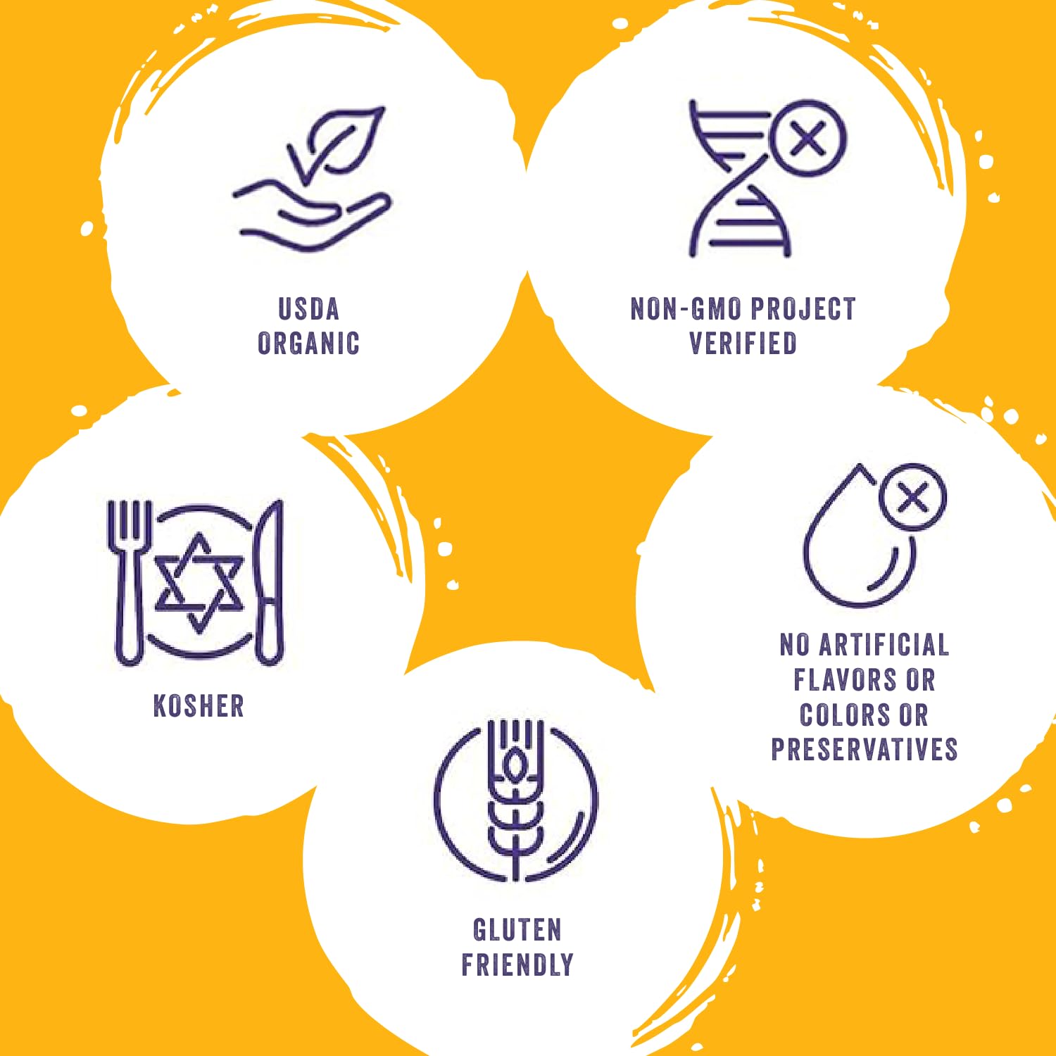 Oregon Chai Organic ingredients label signals sustainability.