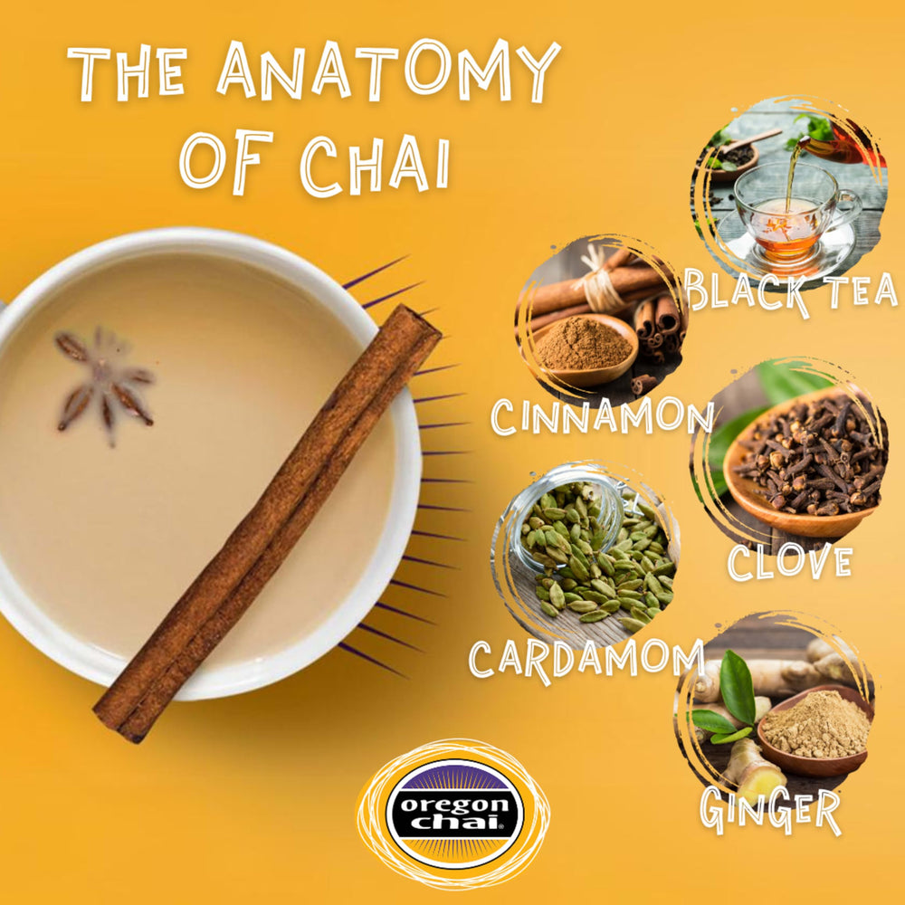 Oregon Chai Original Chai Concentrate with vanilla and spice notes.