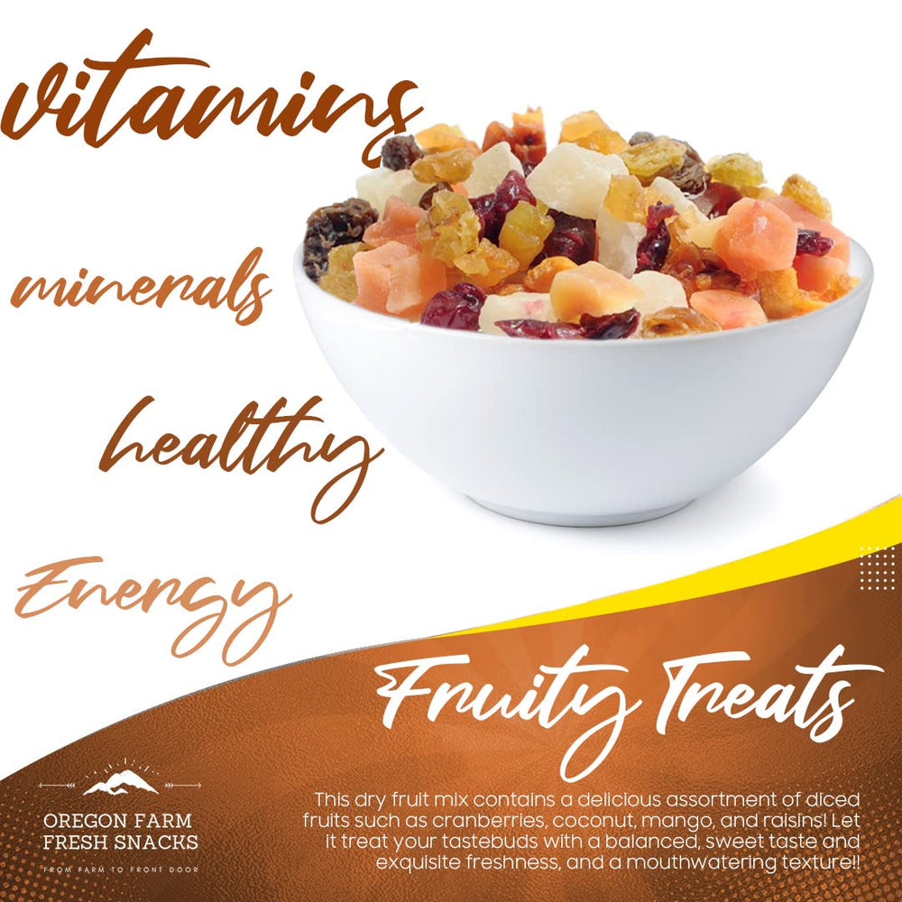 Oregon Farm Fresh Snacks picnic-ready fruit mix for outdoor snacking and casual gatherings.