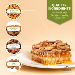 OREGON FARM FRESH SNACKS Honey Sesame Sticks image highlights savory crunch for sharing.
