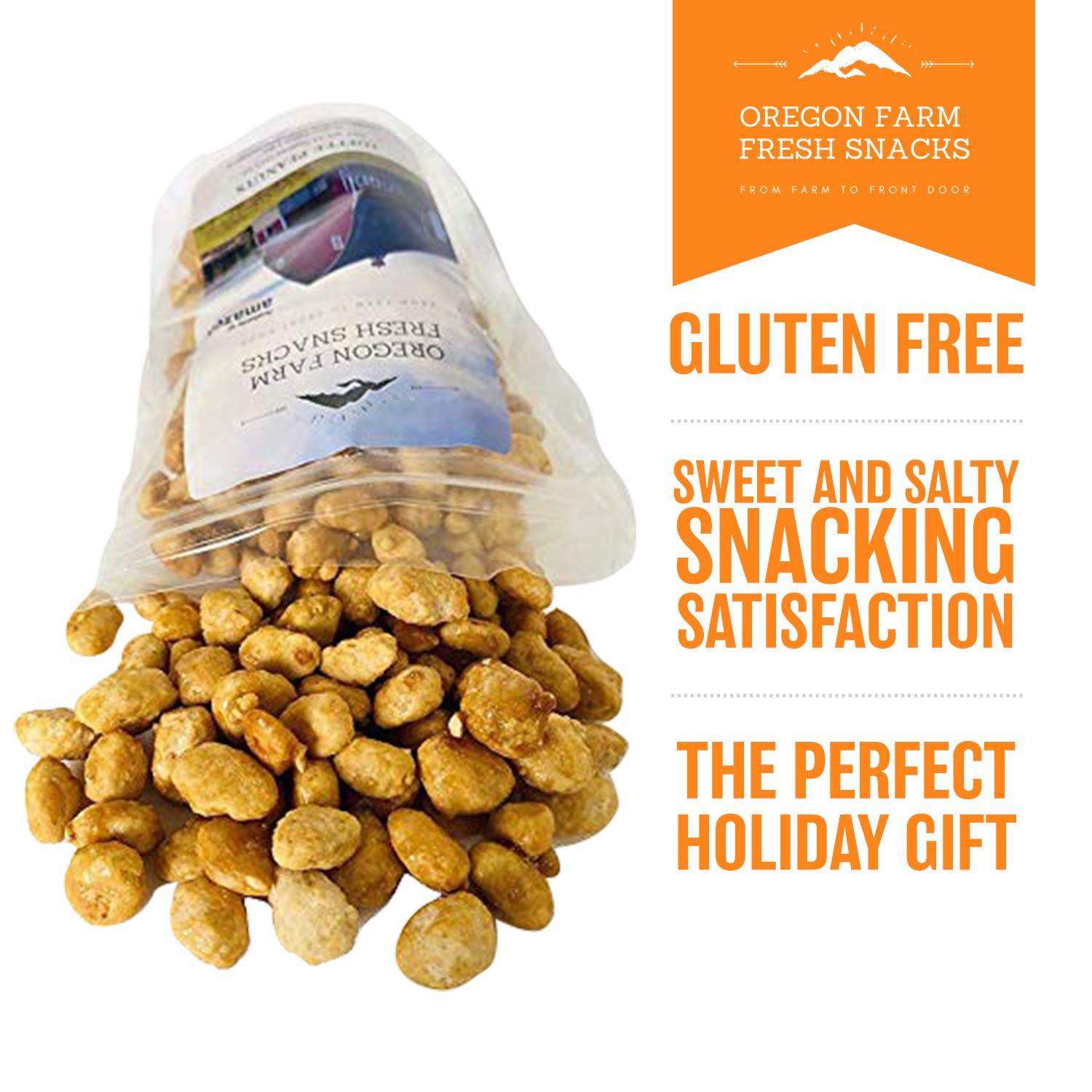 OREGON FARM FRESH SNACKS Toffee Peanuts gift idea—perfect for baskets and parties.