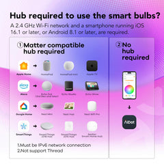 OREiN Matter color-spectrum bulb displaying vibrant RGB options