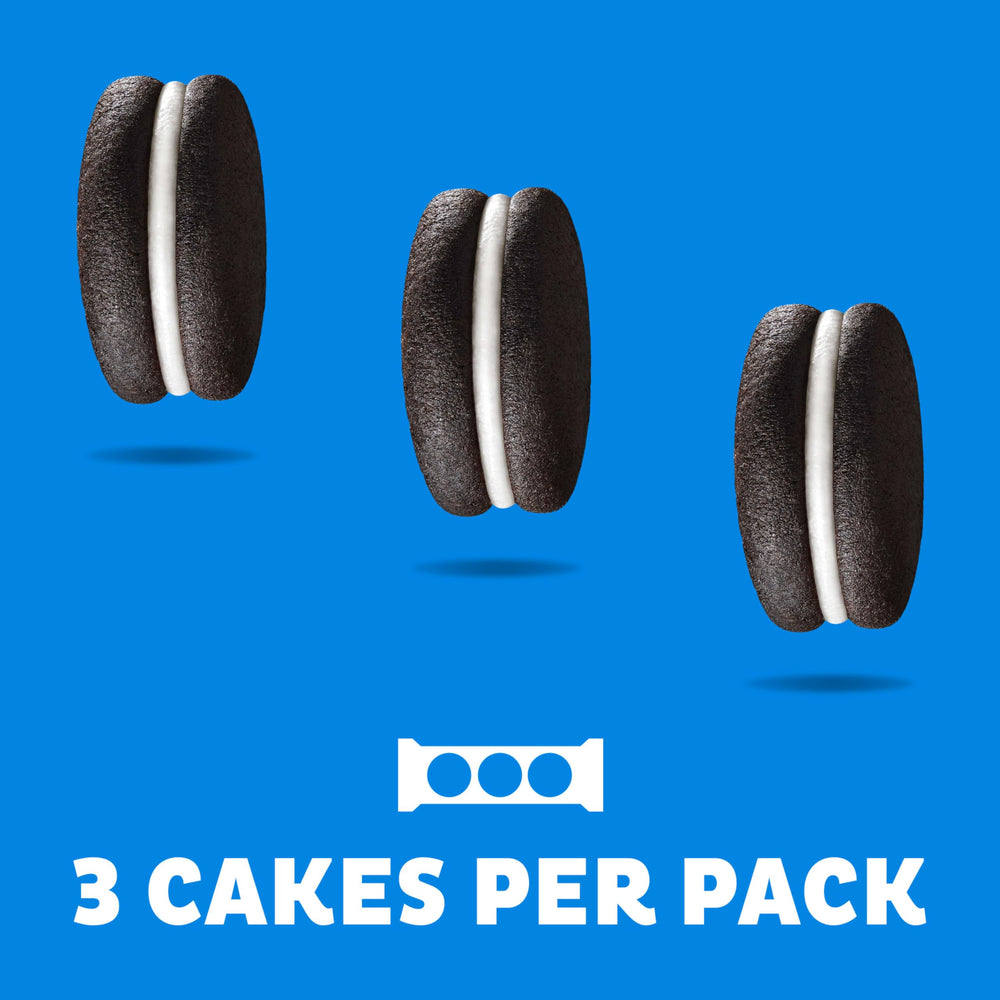 Eight snack packs shown, each with three Cakesters for sharing.