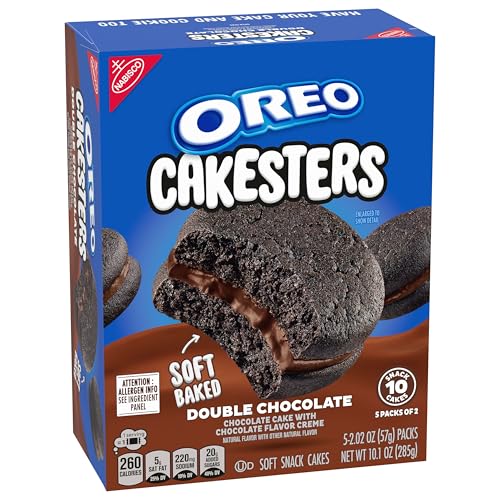 OREO Cakesters opened snack packs ideal for quick treats.