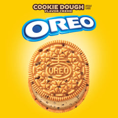 OREO Choco Chip Wafer Cookies close-up emphasizes crispy wafers and cookie dough creme.