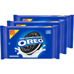 OREO chocolate sandwich cookies front pack, dunk-worthy and shareable for gatherings