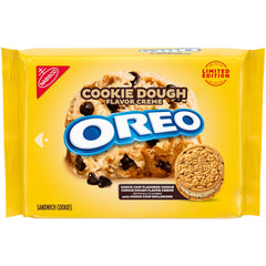 OREO Cookie Dough Creme Sandwich Cookies pack pictured for sharing and on-the-go snacking.