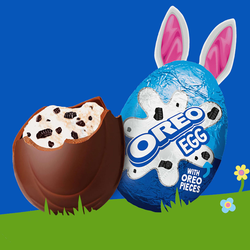 Serving tray with OREO creme-filled eggs for sharing