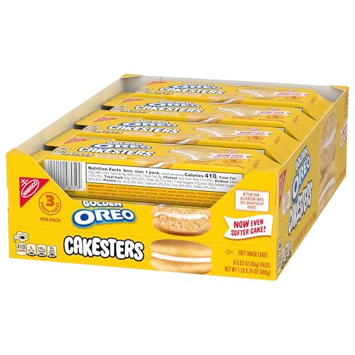 OREO Golden Cakesters golden yellow cake layers deliver familiar flavor