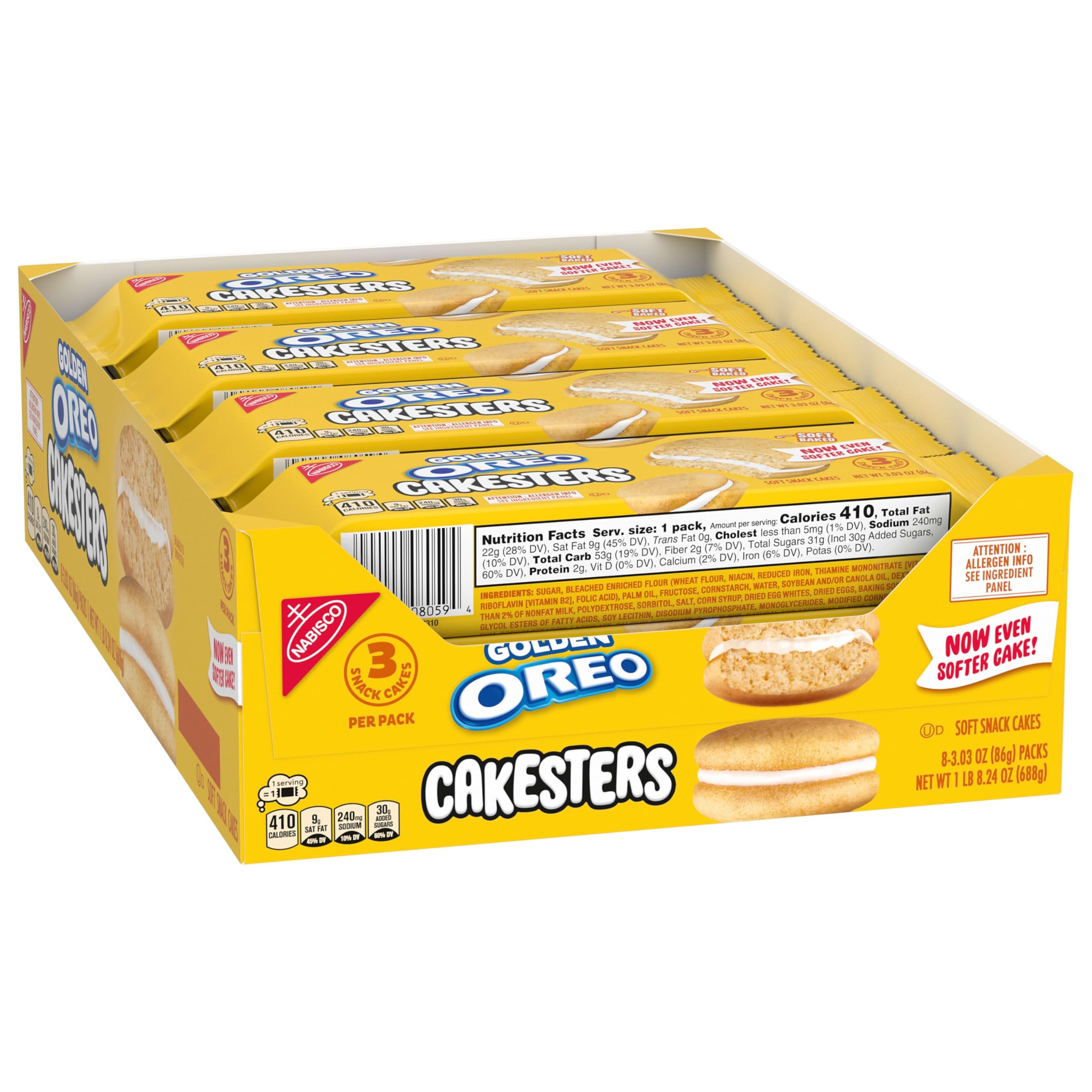 OREO Golden Cakesters packaging may vary; check label for current info