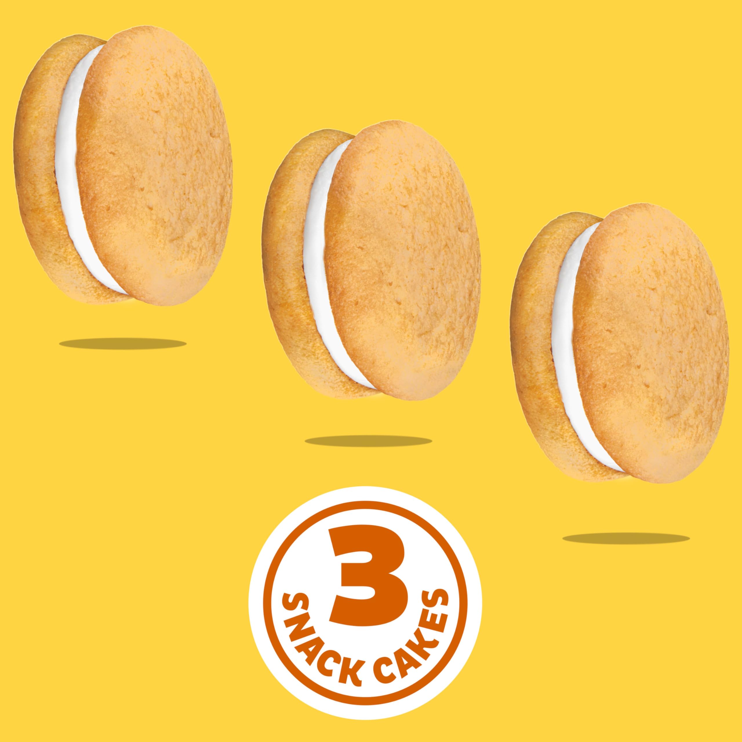OREO Golden Cakesters three-per-pack convenience for sharing or solo treat