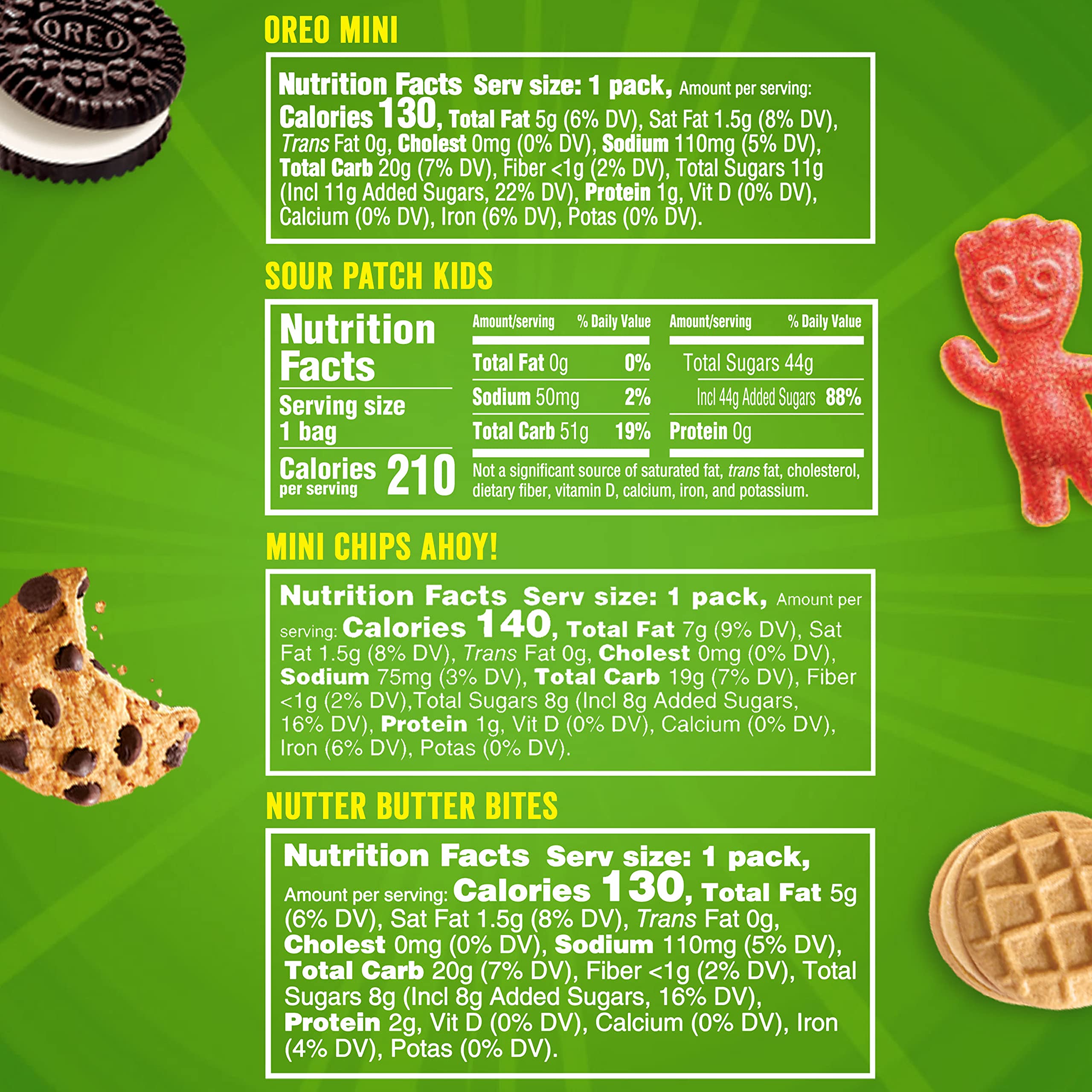 OREO Mini Cookies pack showing bite-sized cookies for quick snacks.