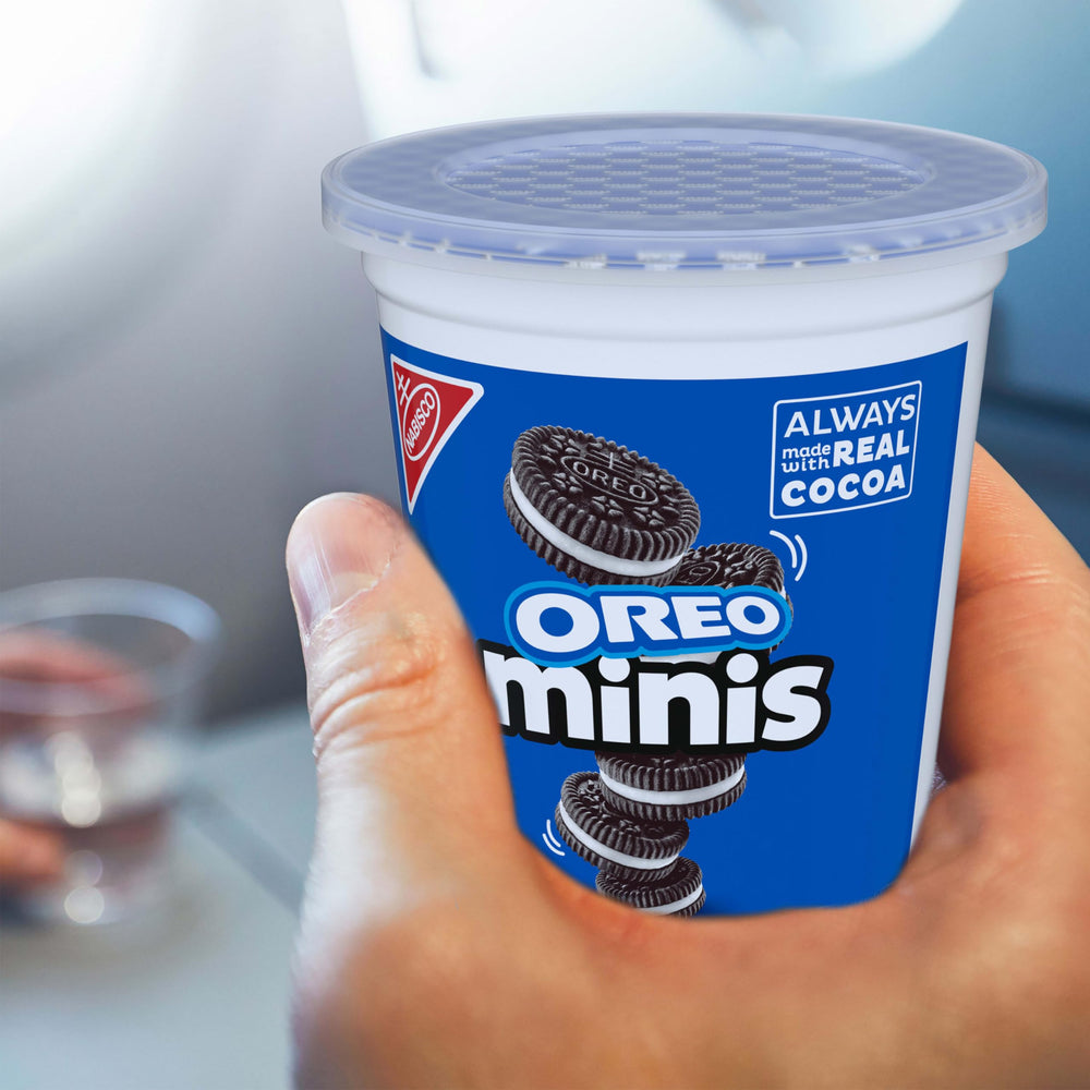 OREO Minis ice cream topping idea featuring cookies.