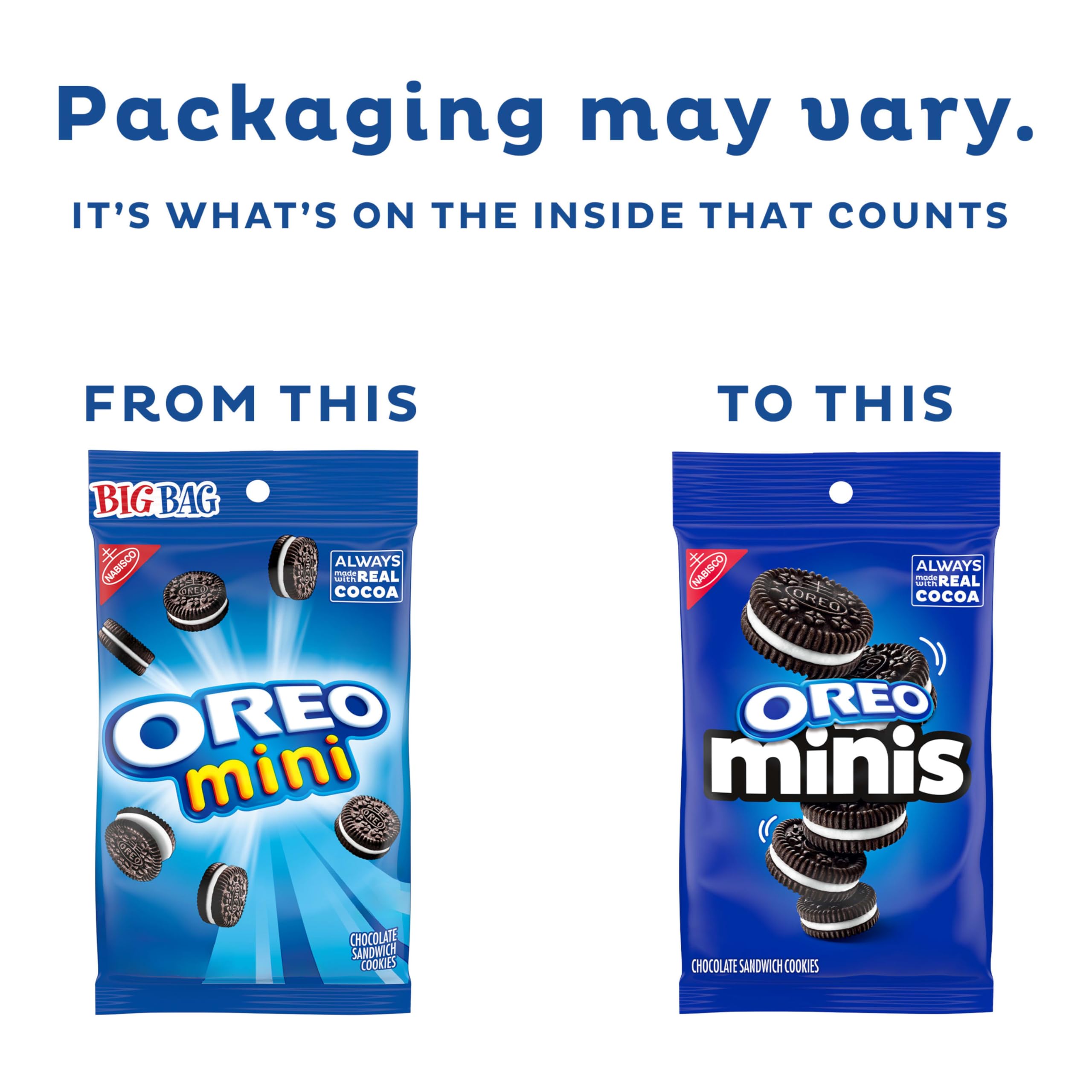 OREO Minis in lunchboxes for kid and adult snacks.