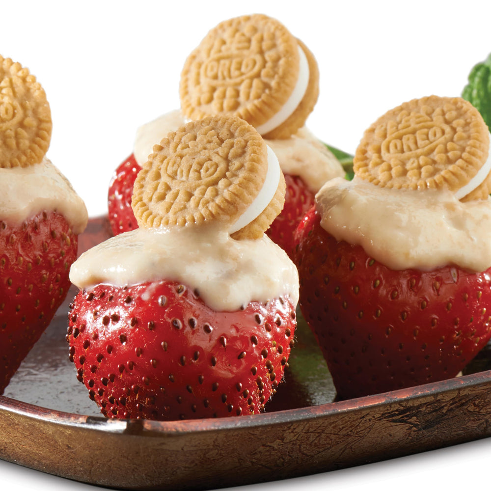 OREO Minis milk dunk-ready cookies ideal for dipping.