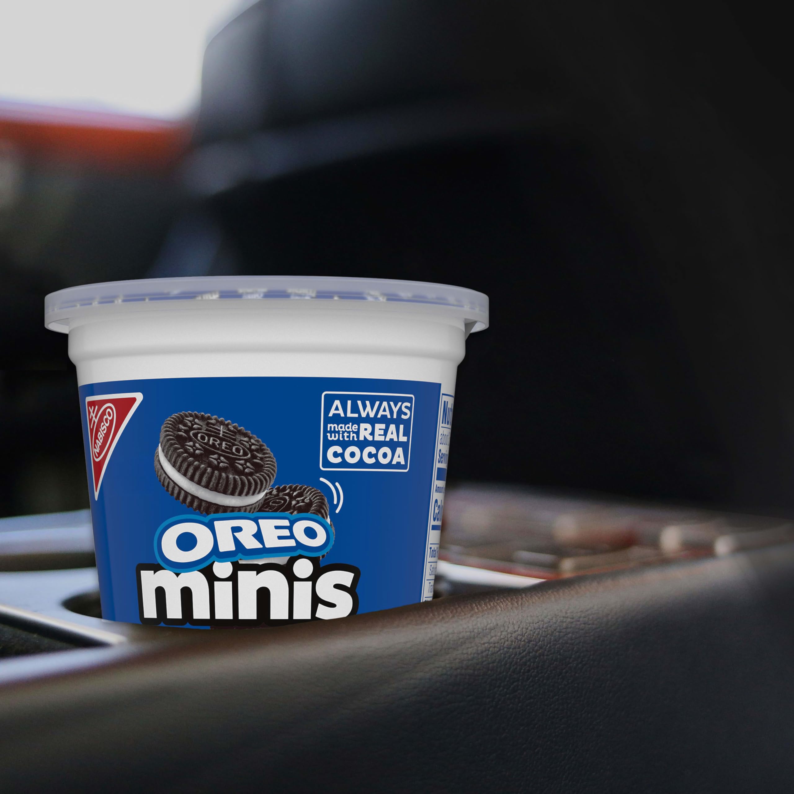 OREO Minis travel snack pack for on-the-go snacking.