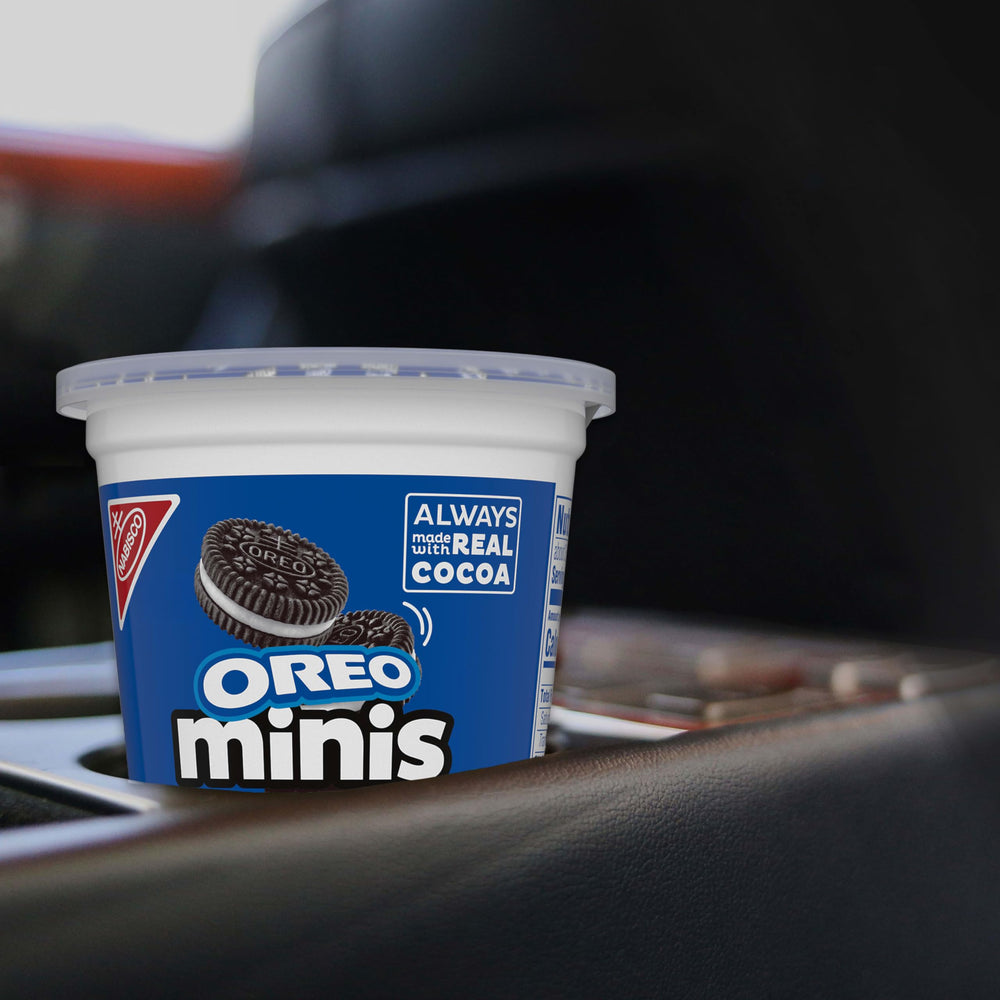 OREO Minis travel snack pack for on-the-go snacking.