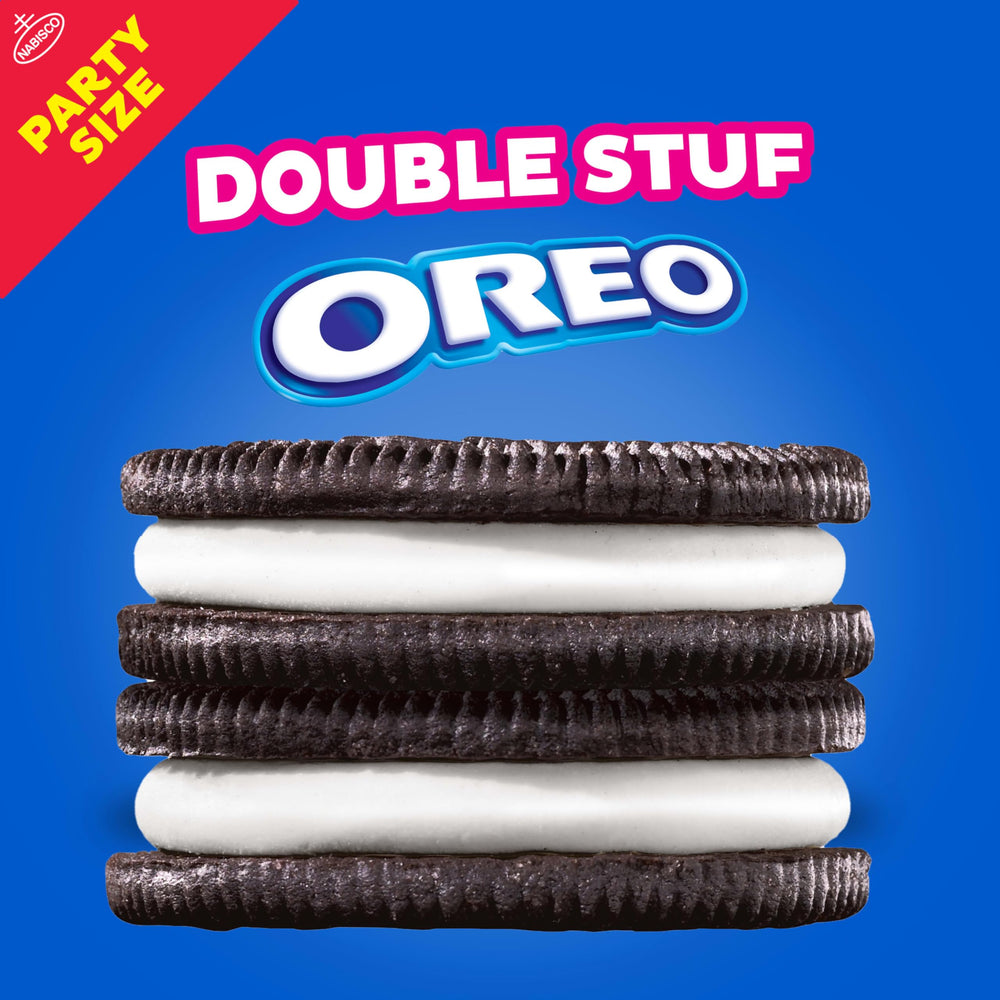 OREO party-size pack with easy-pull tab, ready for sharing.