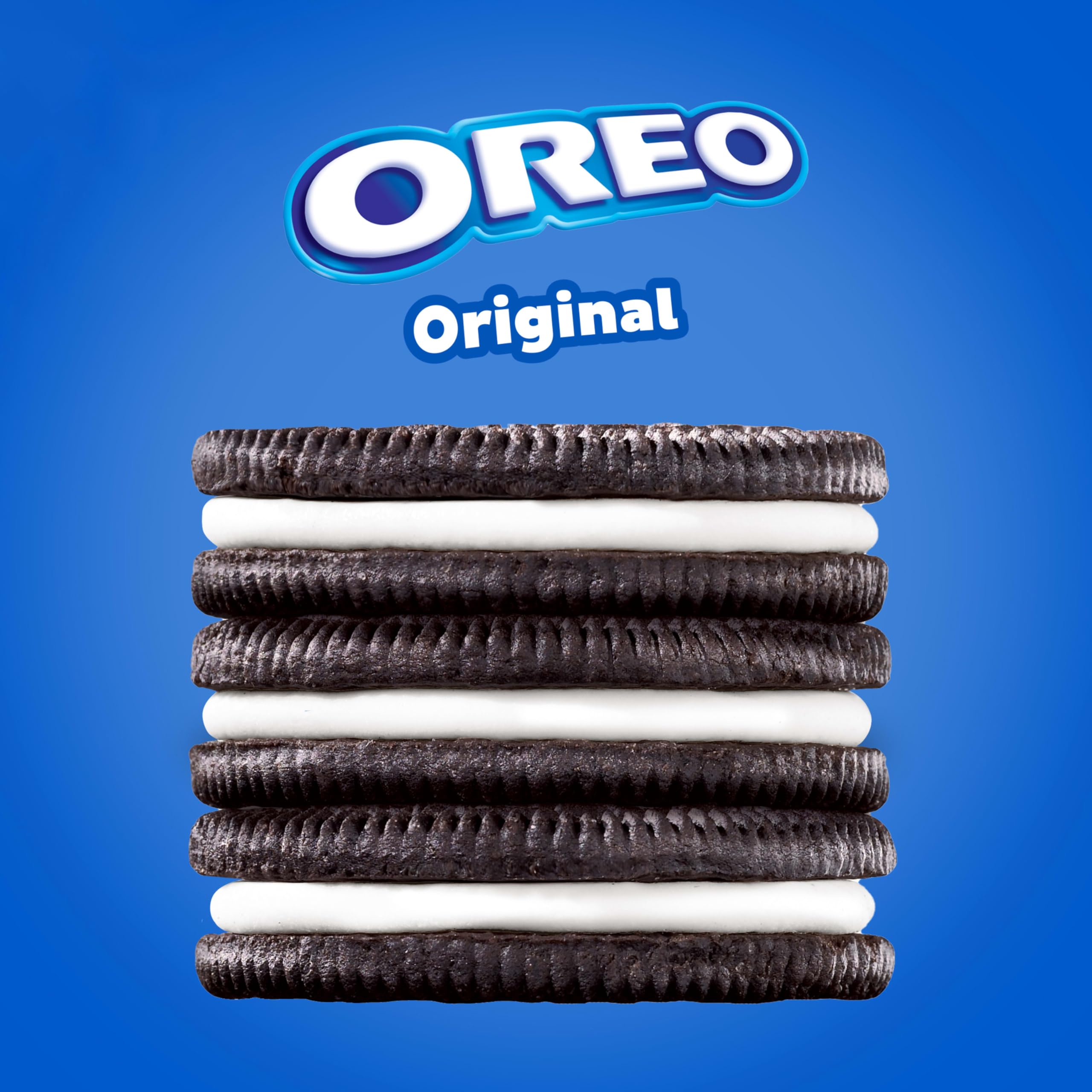 OREO Real Cocoa wafers display rich chocolate texture for a indulgent bite