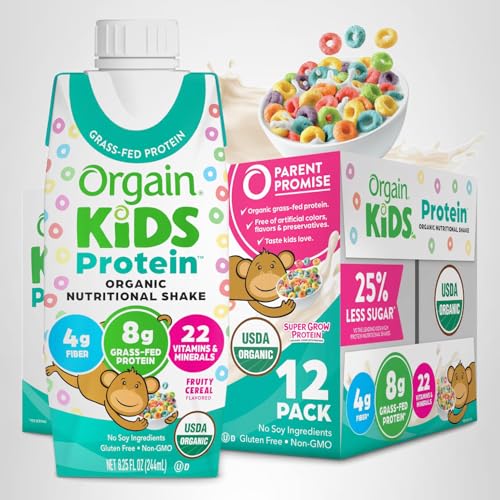 Orgain 12-pack Fruity Cereal Shake ready to stock pantry.