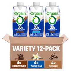 Orgain chocolate fudge bottle for post-workout protein and steady energy