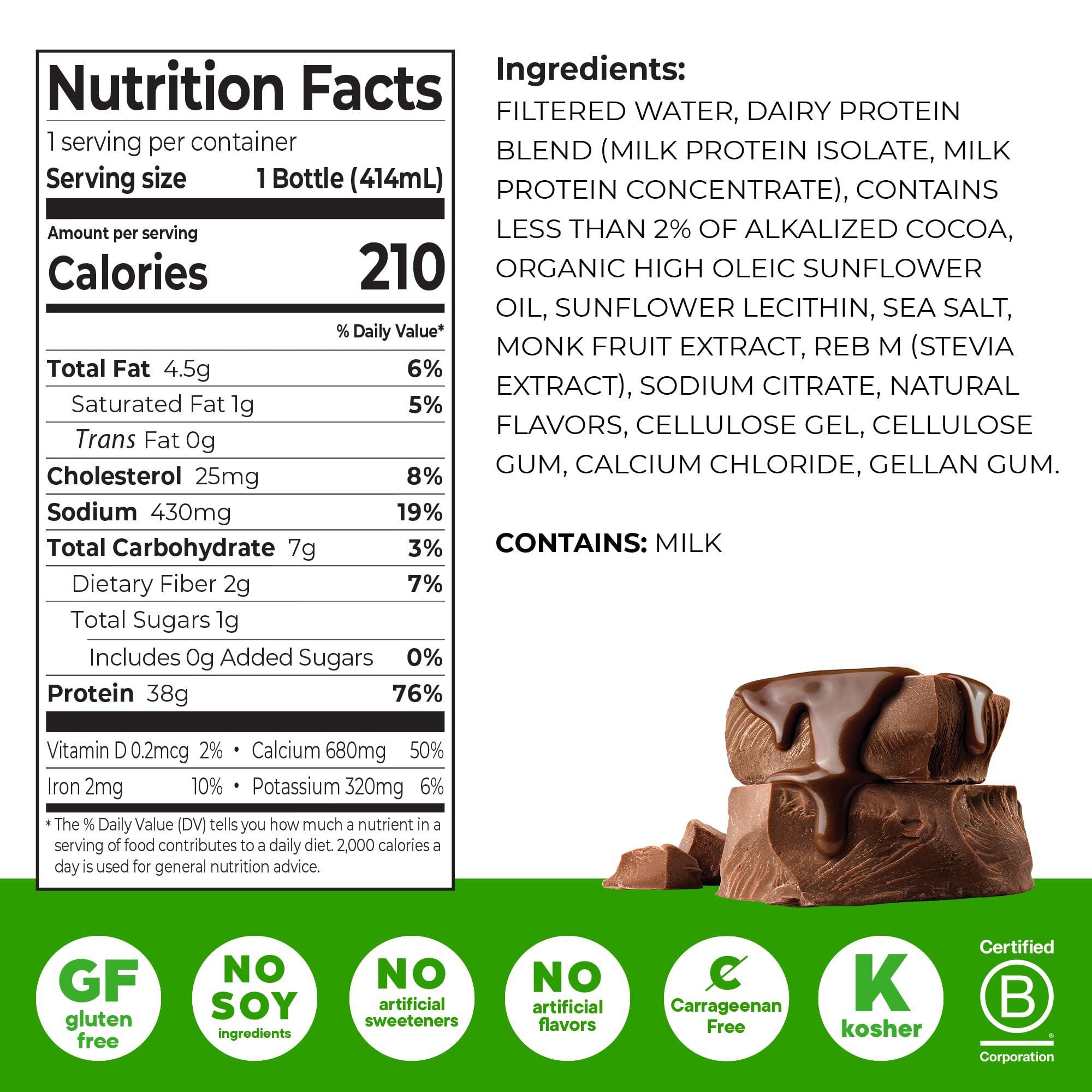 Orgain 38g protein shake pack of 12 offers convenient bulk nutrition.