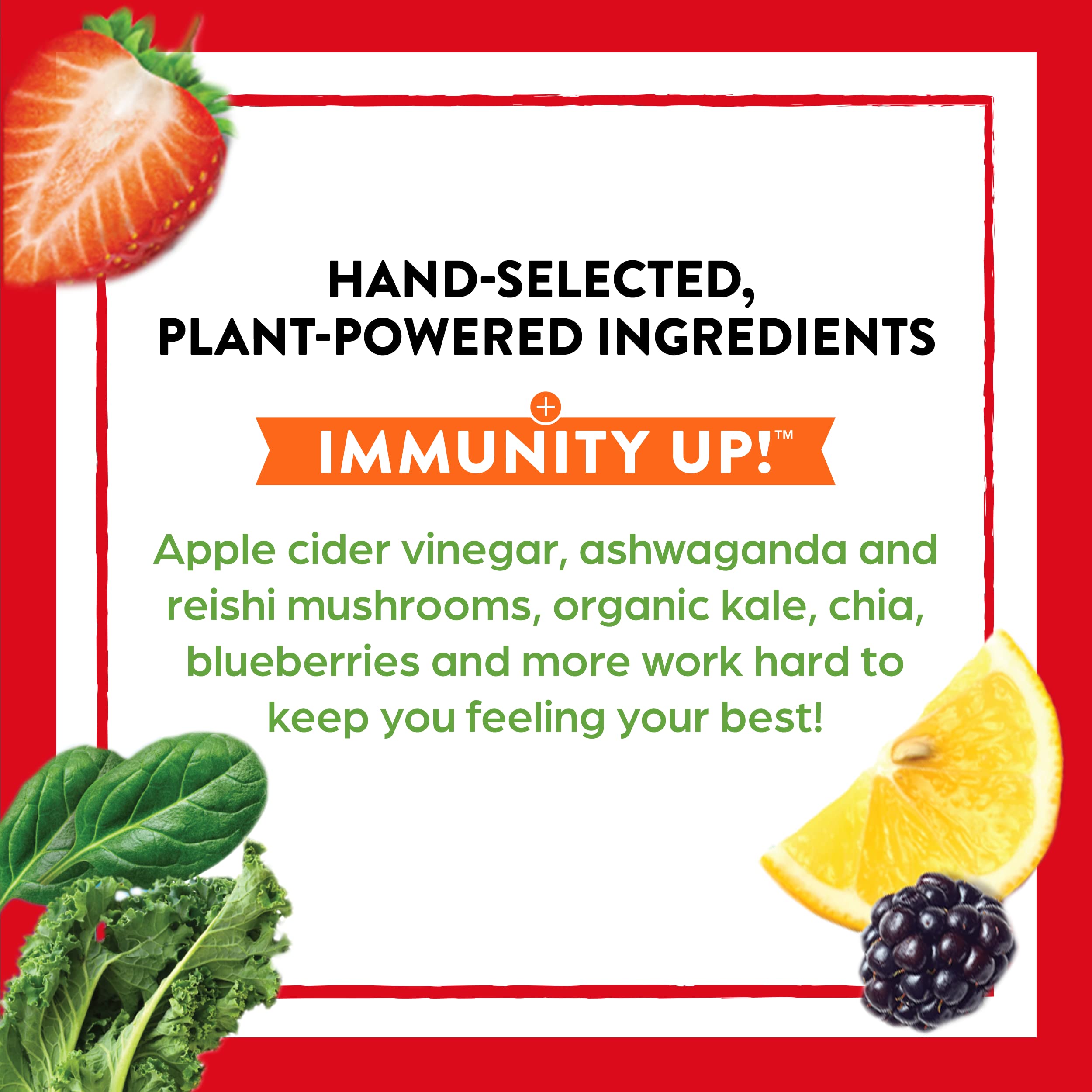 Orgain Apple cider vinegar ingredients panel emphasizes natural flavor.