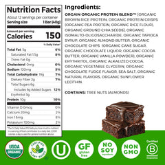 Orgain Chocolate Brownie protein bar close-up highlighting rich flavor.