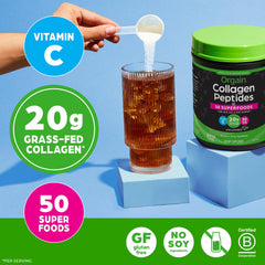 Orgain collagen powder in coffee for a smooth unflavored boost